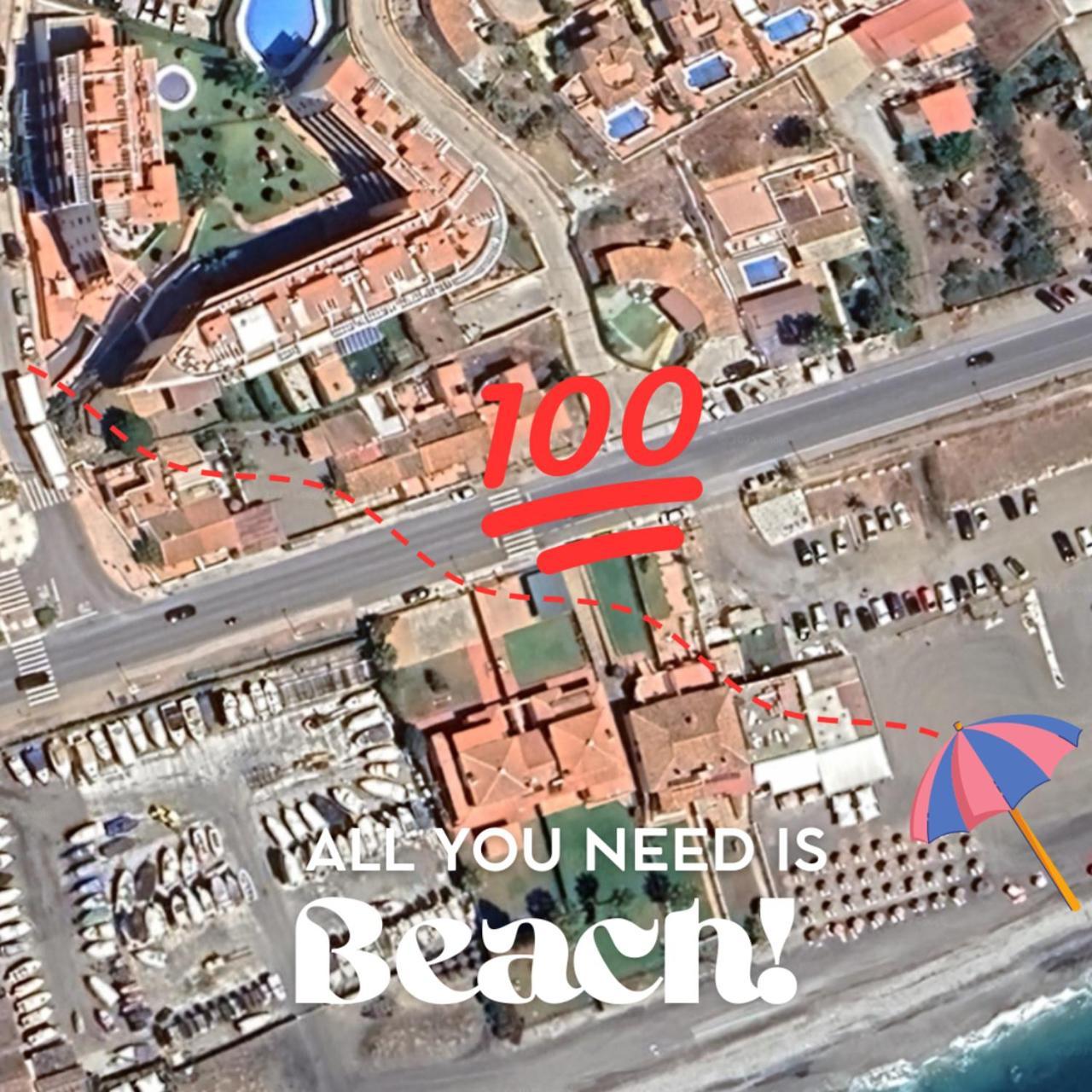 Апартаменты Escapada Familiar En Torrox Costa A 100M De La Playa, Vistas Al Mar Y Parking Gratis Экстерьер фото